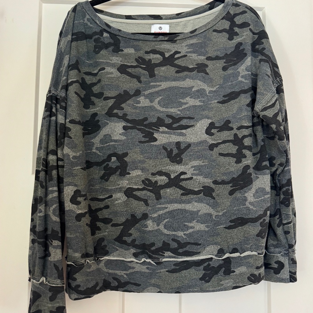 Sundry camouflage sweatshirt